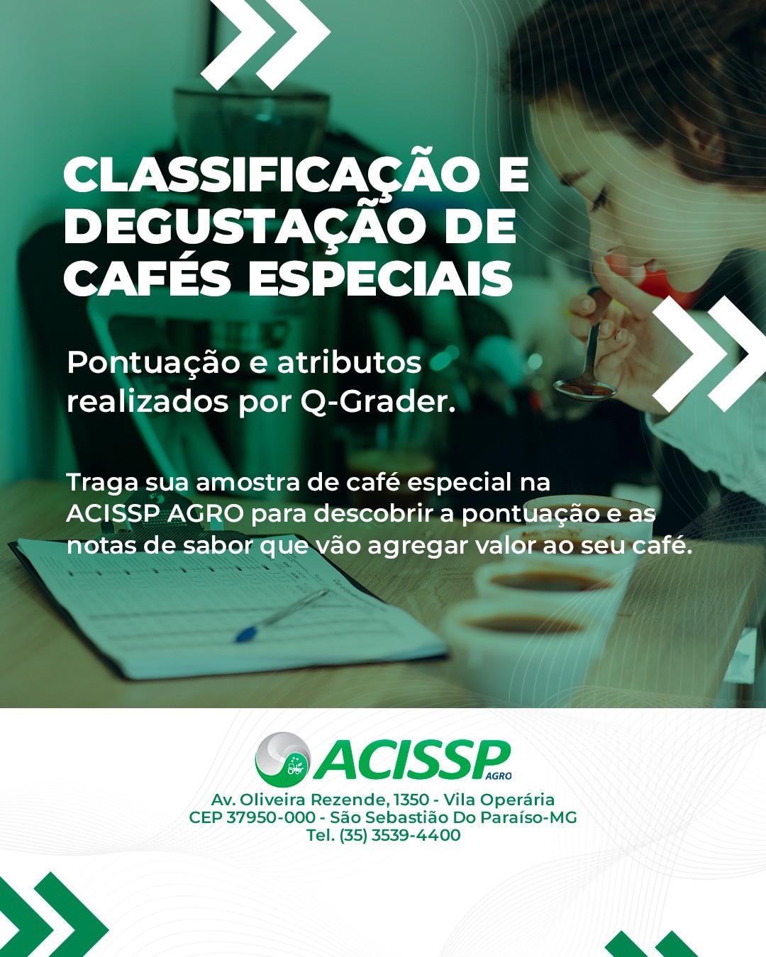 ACISSP AGRO DISPONIBILIZA CLASSIFICAÇÃO DE CAFÉS ESPECIAIS