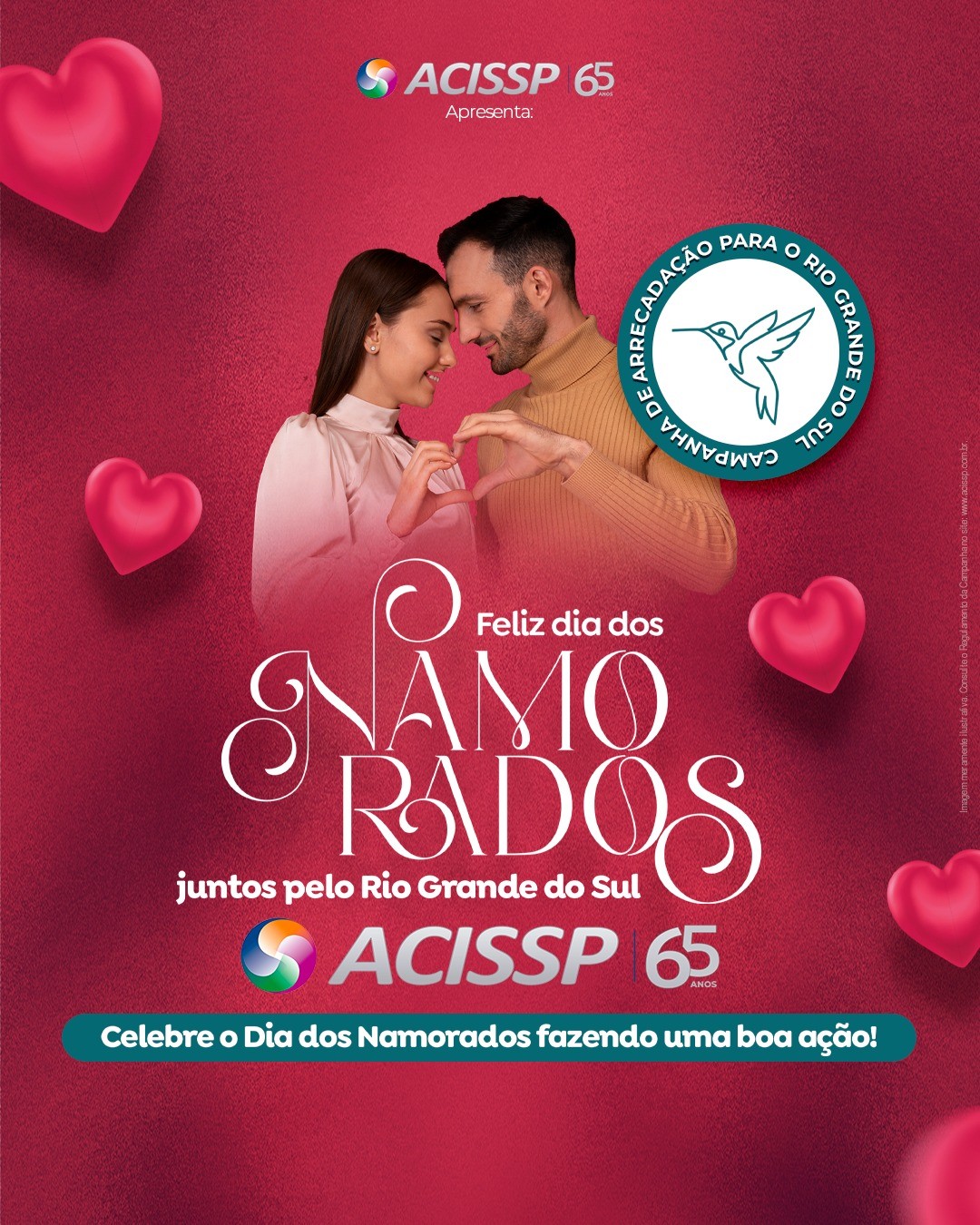 PREFEITURA DE PARAÍSO E ACISSP PROMOVEM PRAÇA VIVA DOS NAMORADOS